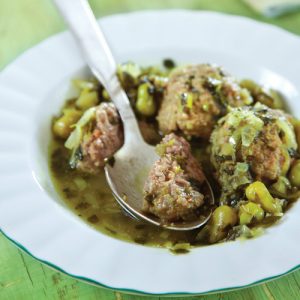 קציצות חמוסטה - קציצות בקר ברוטב חמוסטה לימוני